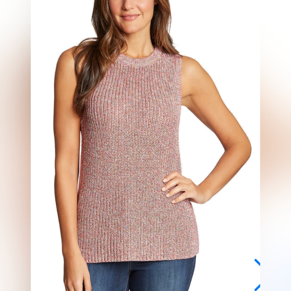 Ella Moss Ladies' Marge Ribbed Knit Sleeveless Sweater Tank